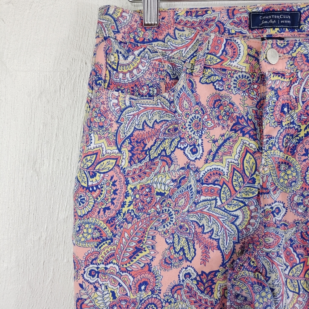 CHARTER CLUB PRINT SKINNY ANKLE - Picture 4 of 15